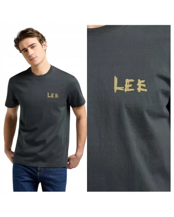 Tricou Pentru Barbati,  Gri, Relaxed Graphic Tee, Regular Fit, 100% Bumbac, Croiala Regular, Gri