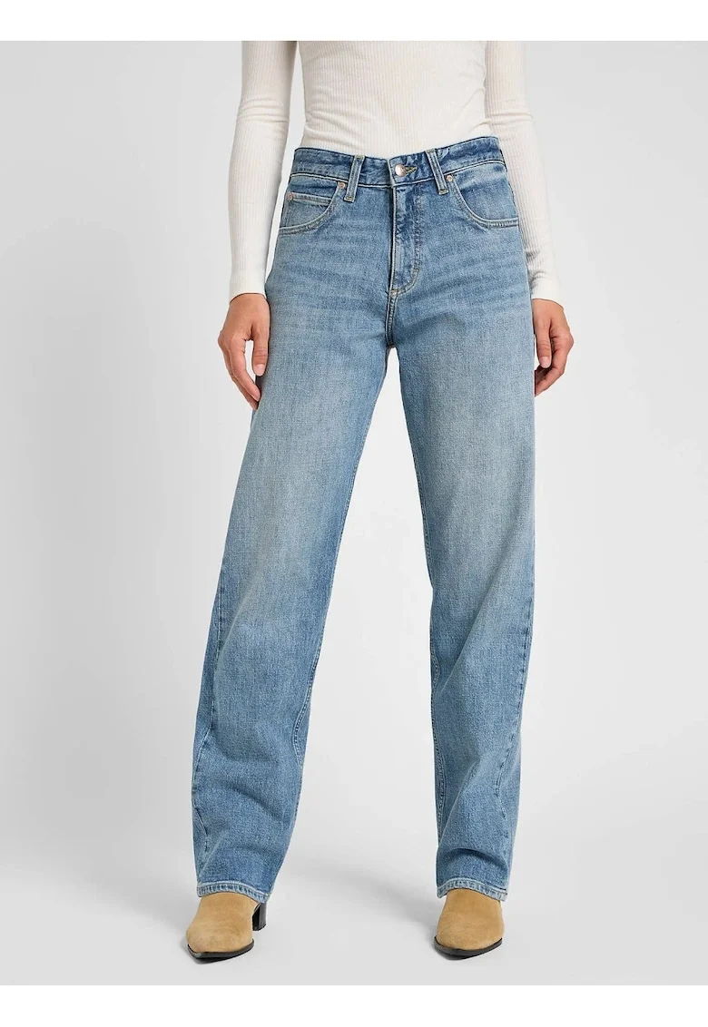 Pantaloni Dama,  Rider, 29/31, Croi Regular Fit, Stil Drept, Regulamentar, Inaltimea Taliei Medie, Regulamentara, Inchidere Fermuar, Albastru