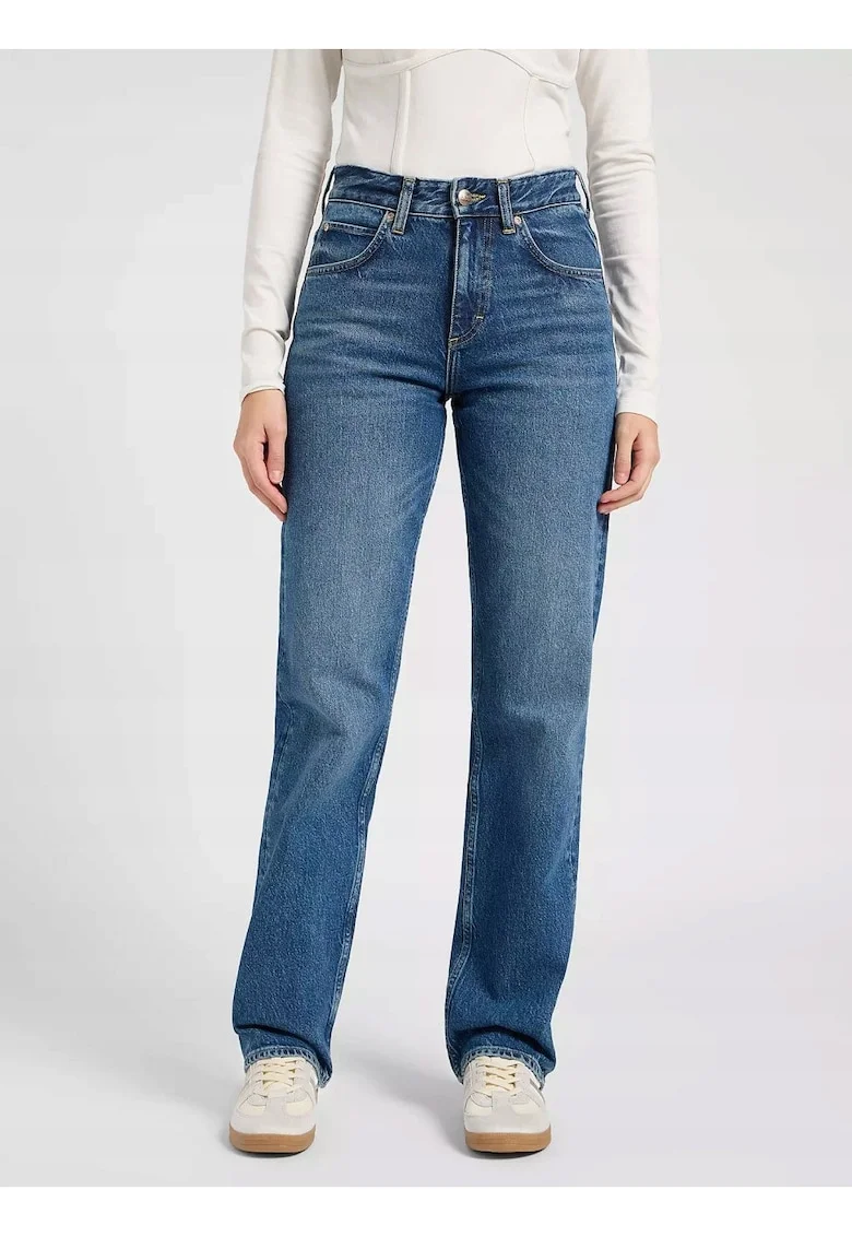 Pantaloni Dama,  Rider Classic, Marime 28/31, Croi Drept, Stil Drept, Regulamentar, Inaltime Talie Medie, Regulamentara, Inchidere Fermuar, W28 L31, Albastru