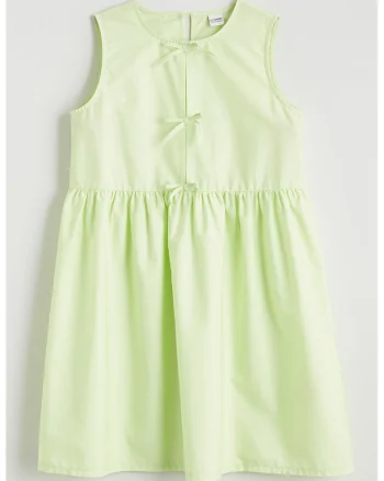 Rochie evazata fara maneci, Verde fistic