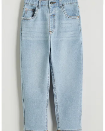 Blugi relaxed fit, Albastru deschis