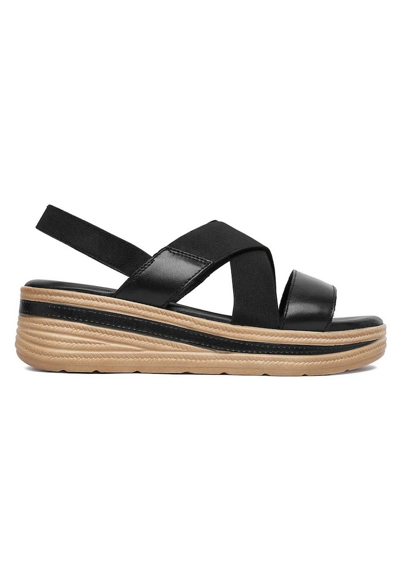 Sandale dama,  piele naturala negru