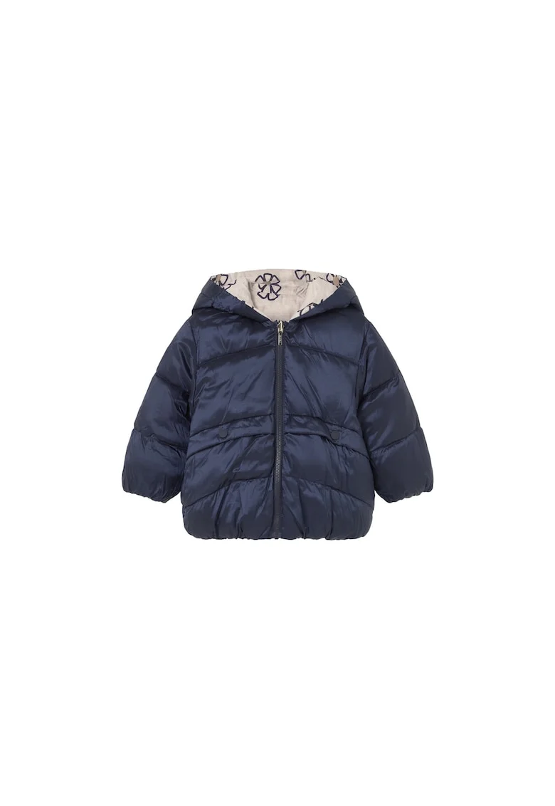 Geaca de iarna reversibila pentru fetite,, Bleumarin