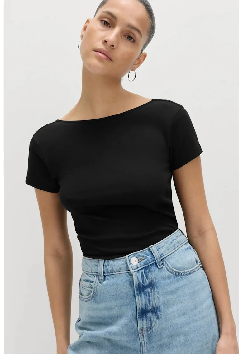 Tricou de bumbac, Negru carbon