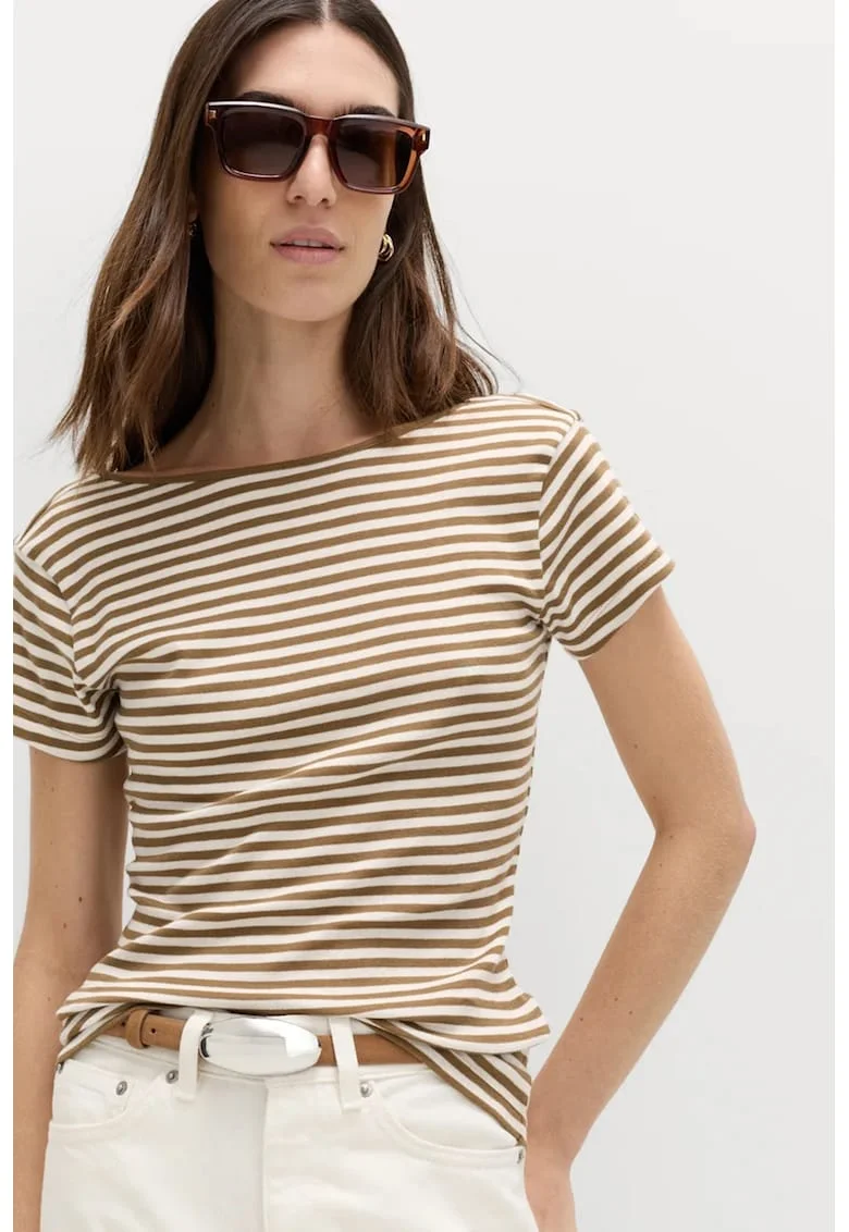Tricou de bumbac, Maro deschis