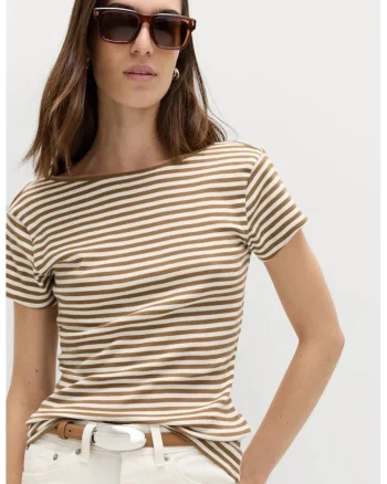 Tricou de bumbac, Maro deschis
