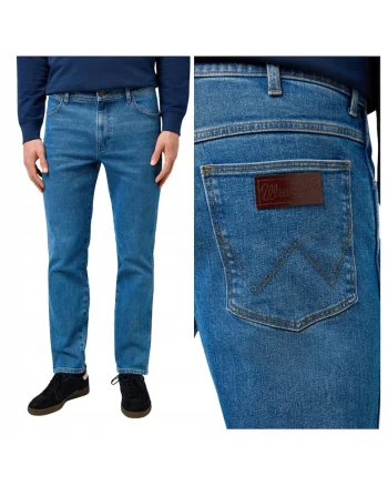 Blugi slim fit cu talie medie River, Albastru, Albastru