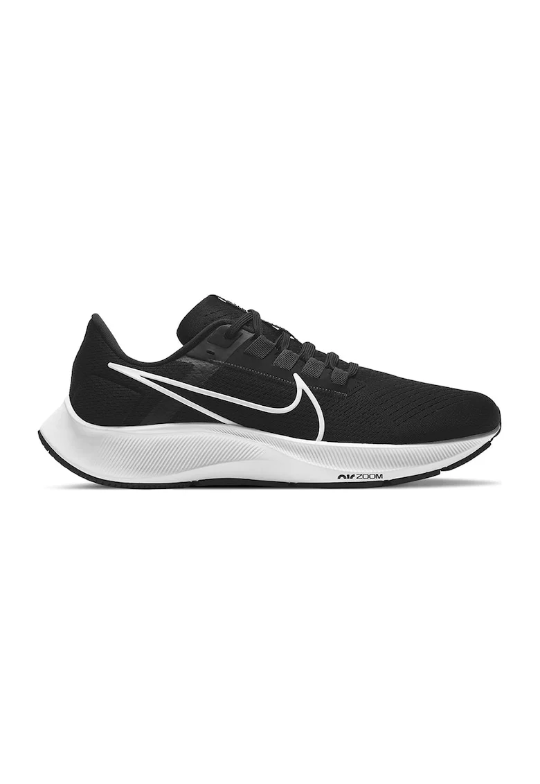 Pantofi de plasa cu aspect tricotat pentru alergare Air Zoom Pegasus 38, Negru