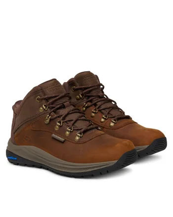 Bocanci sport barbati,  Meroe, piele naturala, maro