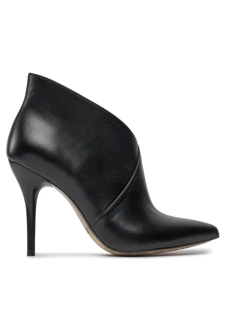 Botine dama,  19129061737, Piele naturala, Negru