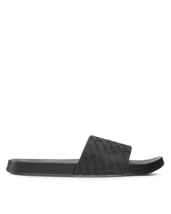 Papuci barbati  302461899, Sintetic, Negru