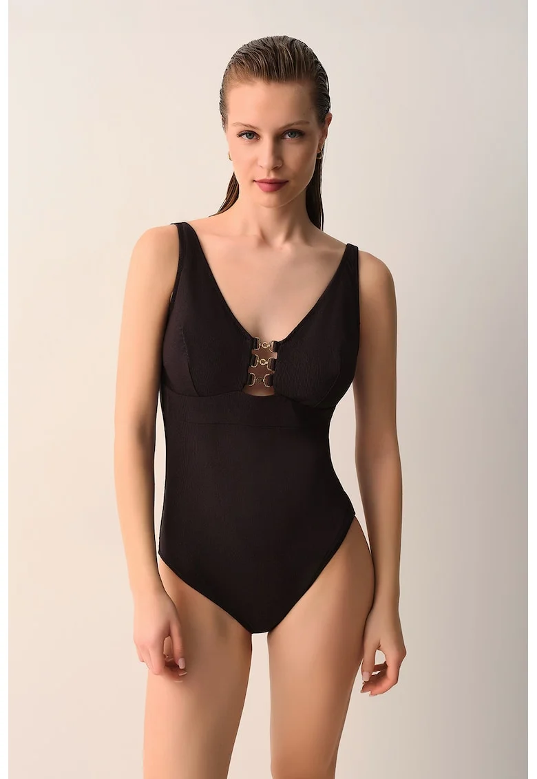Costum de baie intreg, Negru