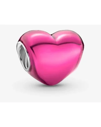 Charm  tip inima Roz - Argint 925