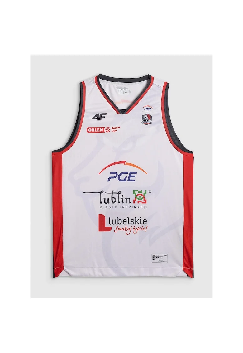 Maiou de baschet  sezon 2025/26, alb, tehnologie 4FDry