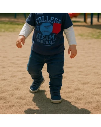Blugi jogger cu elastic la glezna  - Gaming Mode, Bleumarin Denim, pentru baietei, Bleumarin