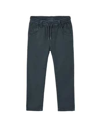Pantaloni baieti  3572, Bumbac/Poliester, 6, Verde, Gri