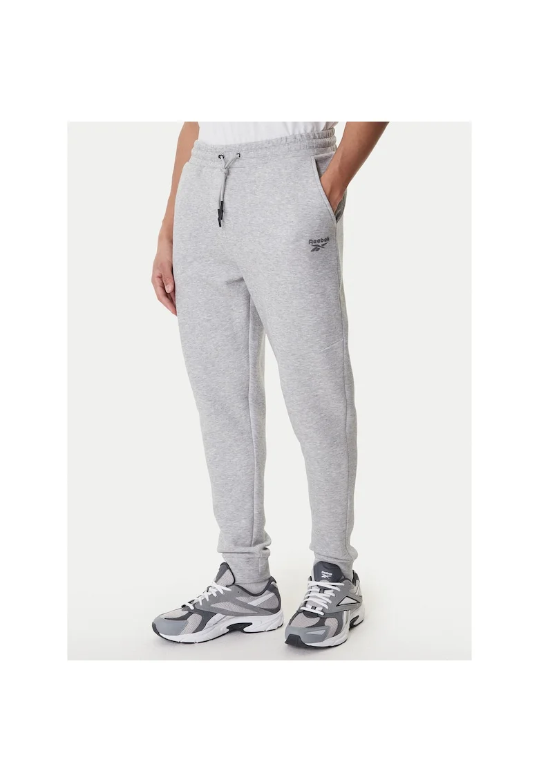 Pantaloni sport barbati,  gri, bumbac si poliester