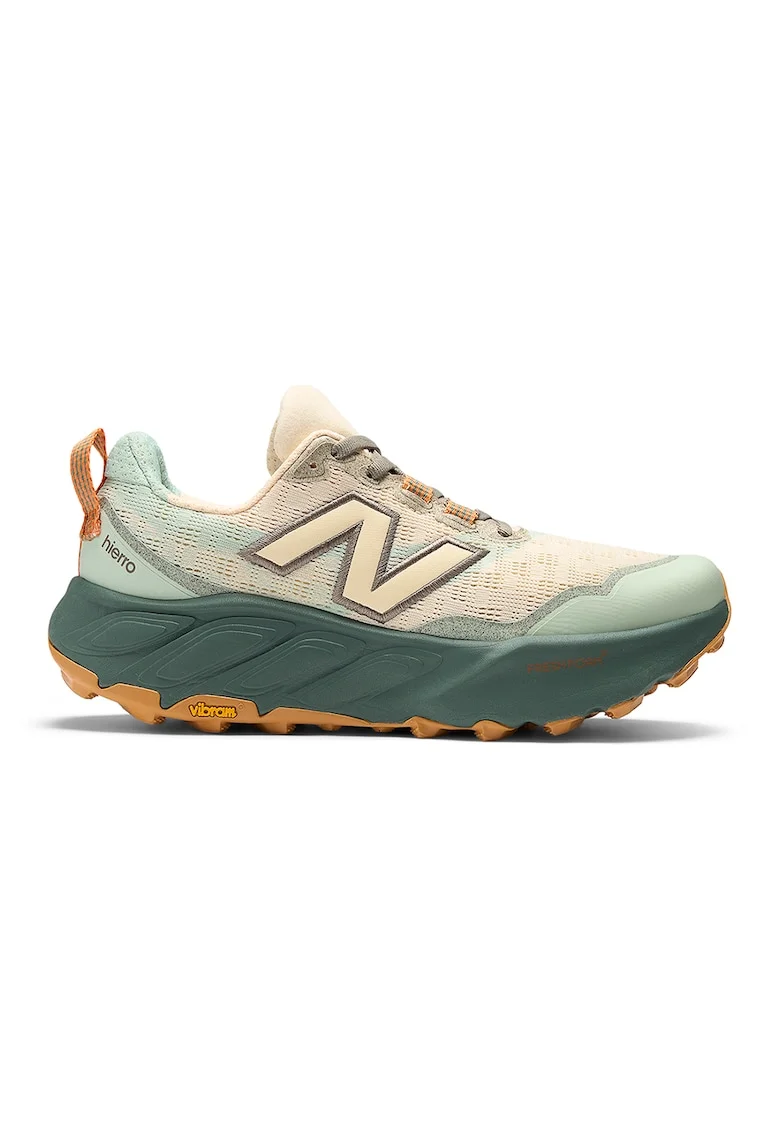 Pantofi Hierro V9 din material textil, pentru alergare pe teren accidentat, Verde deschis/Bej deschis