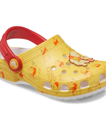 Saboti Crocs Toddler Classic Winnie the Pooh Clog Alb - White/Multi