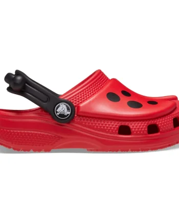 Saboti Crocs Classic Toddler IAM Ladybug Clog Rosu - Varsity Red/Black
