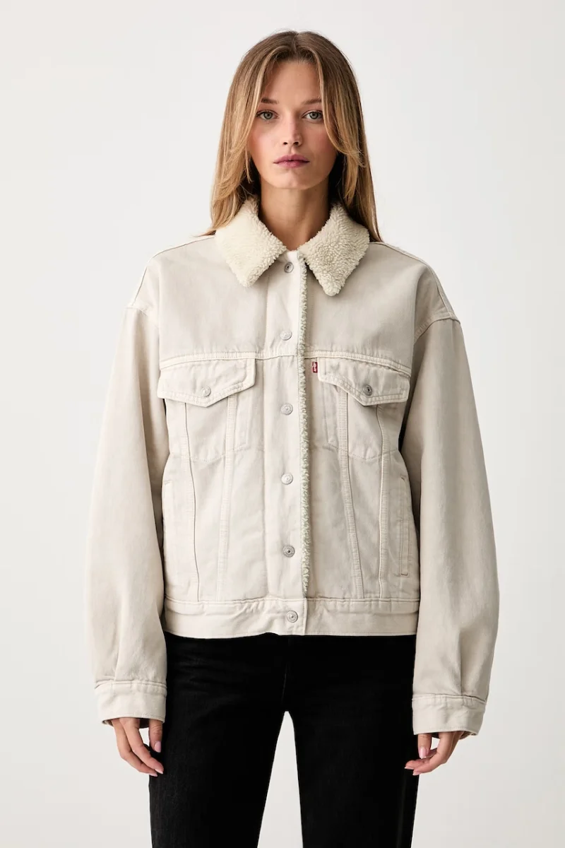 Levi's geacă de blugi pentru femei din denim 90S SHERPA