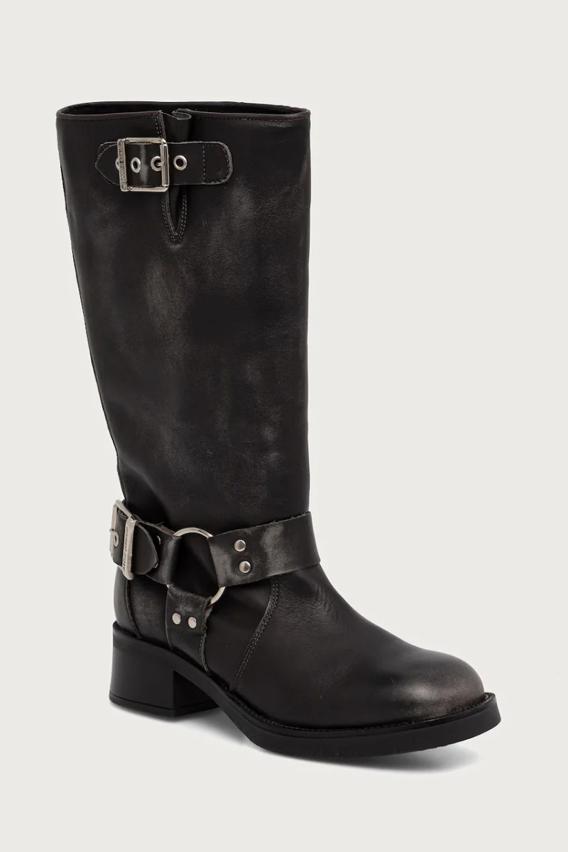 Steve Madden cizme de ofițer pentru femei din piele Beau