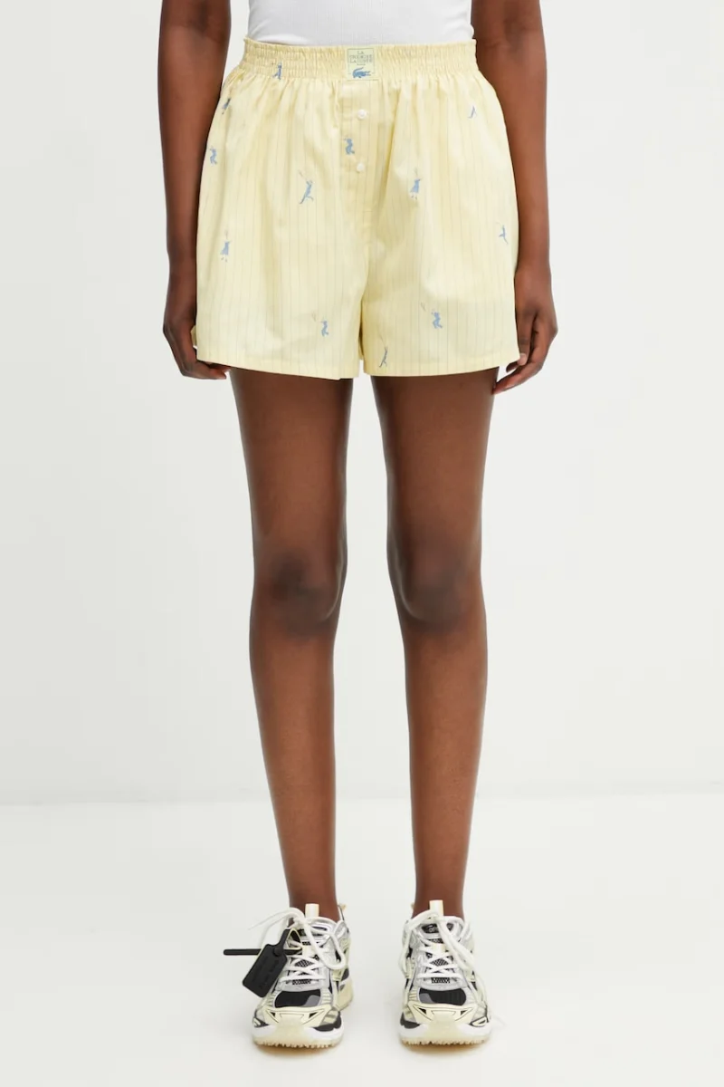 Lacoste pantaloni scurți de femei din bumbac
