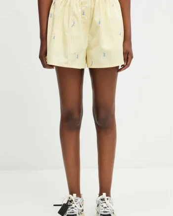 Lacoste pantaloni scurți de femei din bumbac