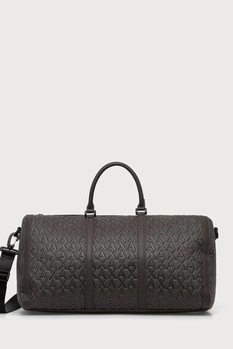Armani Exchange geantă de călătorie pentru bărbați cu imitație de piele
