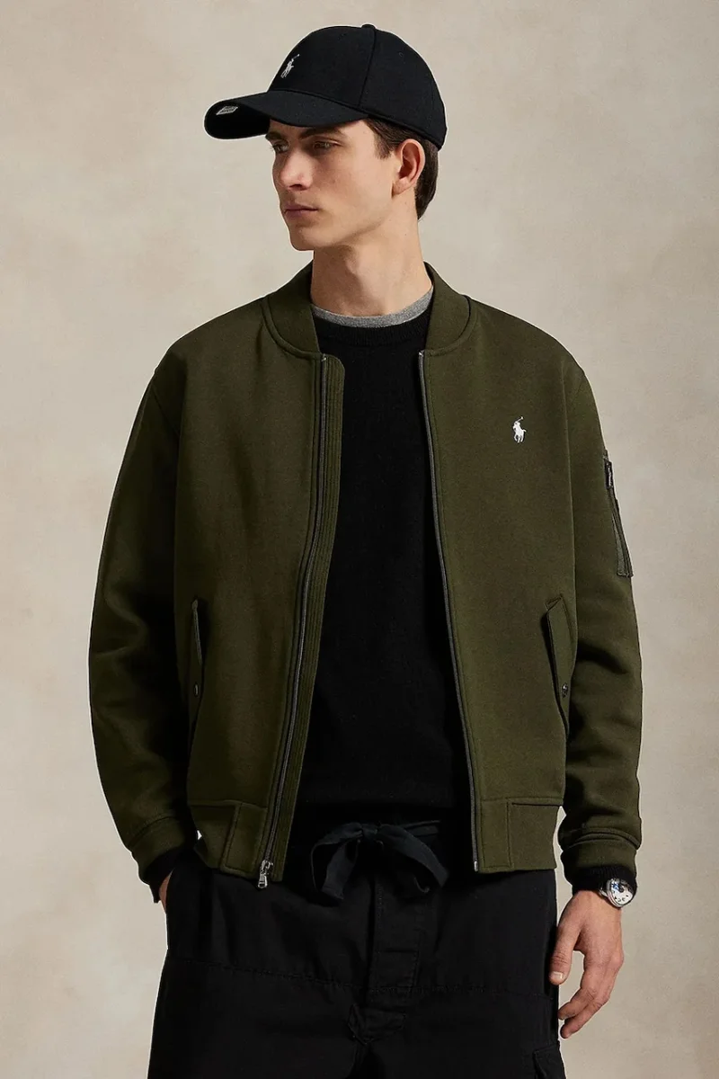 Polo Ralph Lauren hanorac cu fermoar pentru bărbați cu bumbac