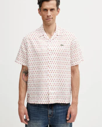 Lacoste cămașă pentru bărbați cu in