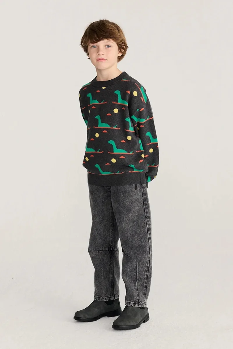 Bobo Choses pulover pentru copii din bumbac Lake Monster