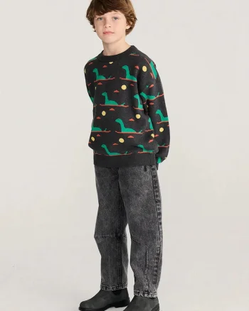 Bobo Choses pulover pentru copii din bumbac Lake Monster