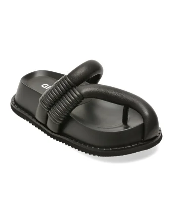 Papuci GRYXX negri, 67310, din piele naturala