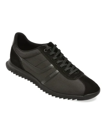 Pantofi sport BOSS negri, 8479, din material textil