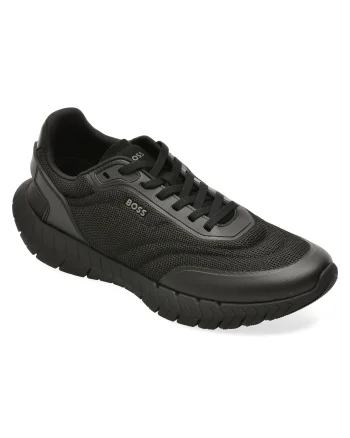 Pantofi sport BOSS negri, 8946, din material textil
