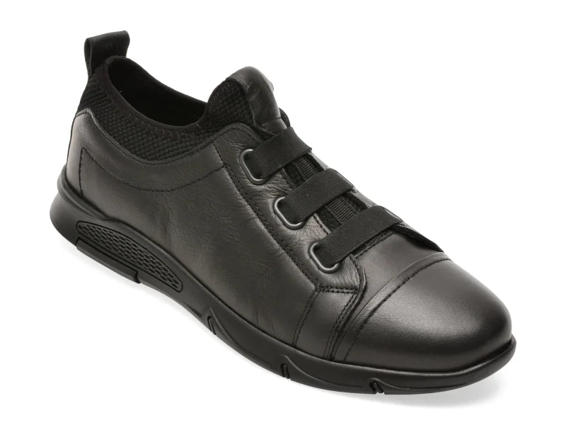 Pantofi sport BITE THE BULLET negri, CASP8, din piele naturala