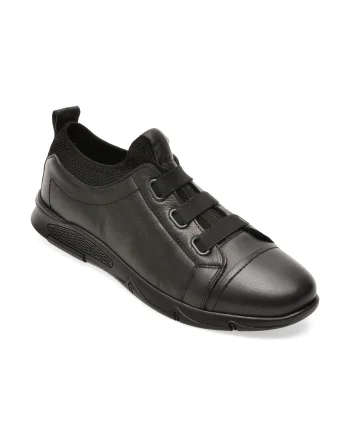 Pantofi sport BITE THE BULLET negri, CASP8, din piele naturala