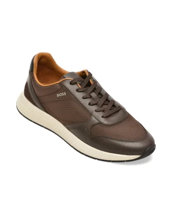 Pantofi sport BOSS maro, 8757, din material textil