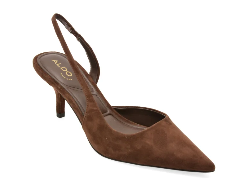 Pantofi eleganti ALDO maro, 14402997, din piele intoarsa