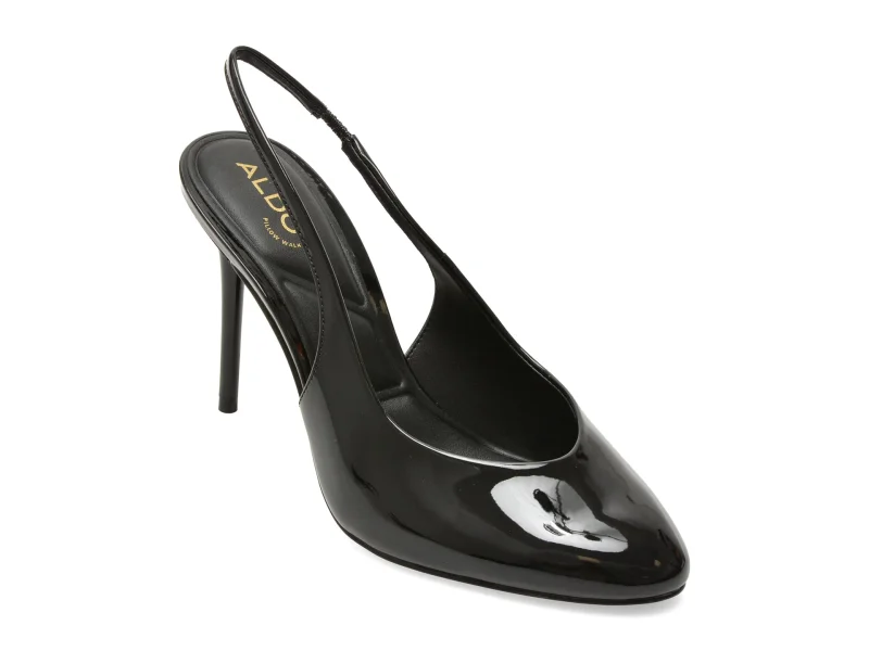 Pantofi eleganti ALDO negri, 14404798, din piele ecologica lacuita