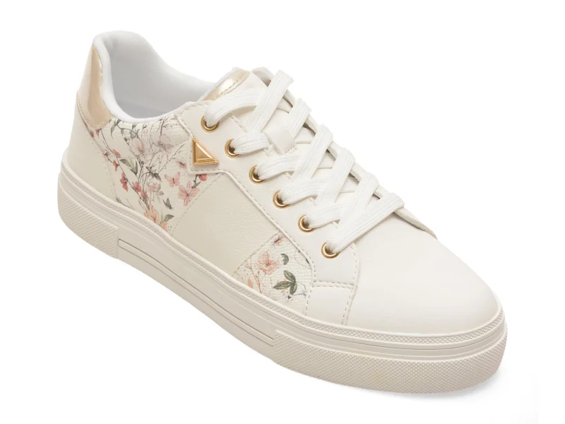 Pantofi sport ALDO albi, SADDIE 965, din piele ecologica