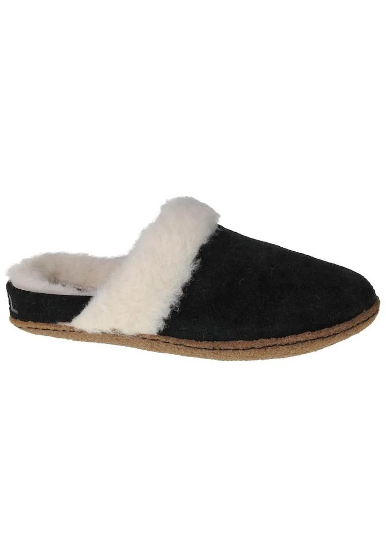 Papucei de casa, model  Nakiska Slide II, Piele Intoarsa
