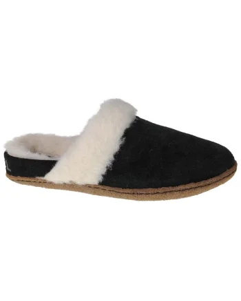 Papucei de casa, model  Nakiska Slide II, Piele Intoarsa