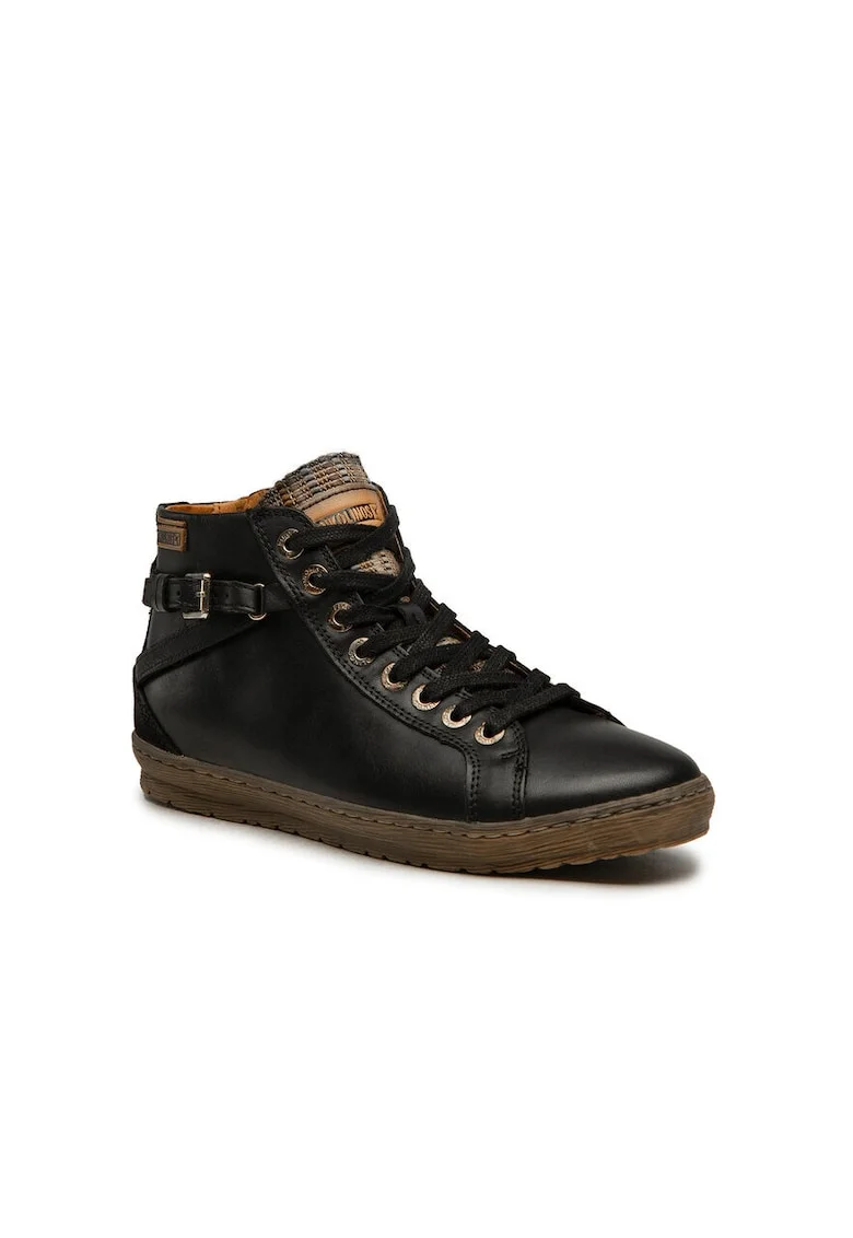 Pantofi sport dama,  300892, Piele naturala, Negru