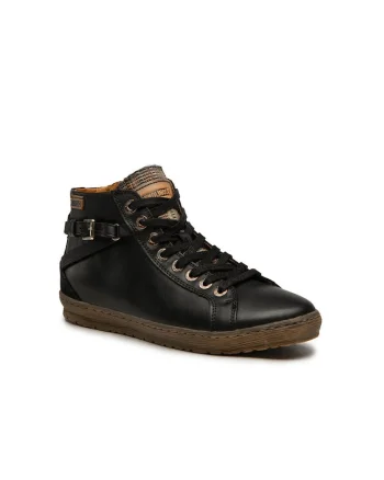 Pantofi sport dama,  300892, Piele naturala, Negru