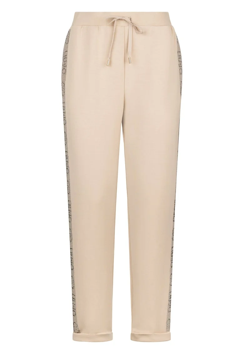 Pantaloni de trening drepti cu strasuri