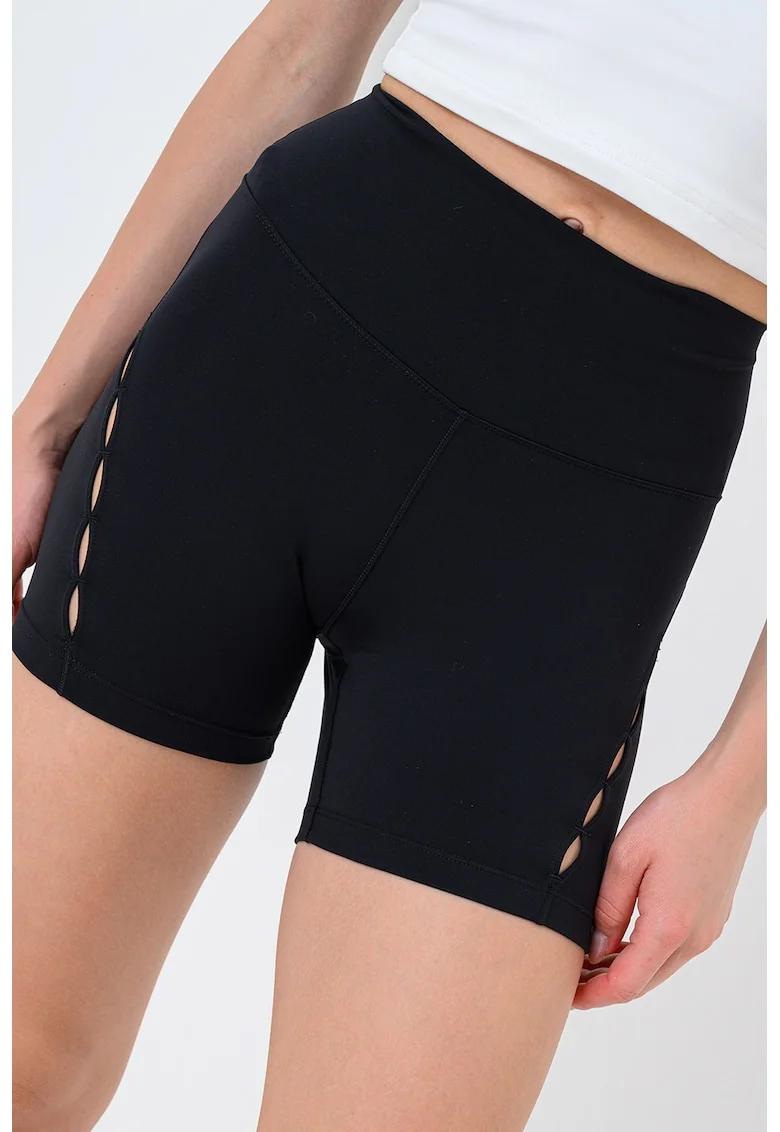 Colanti cu DriFit si talie inalta pentru fitness, Negru