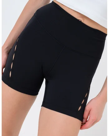 Colanti cu DriFit si talie inalta pentru fitness, Negru
