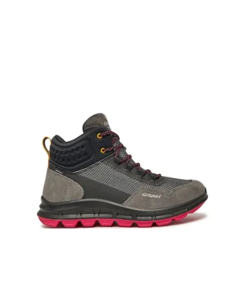 Pantofi sport dama,  10690, Piele naturala, Gri